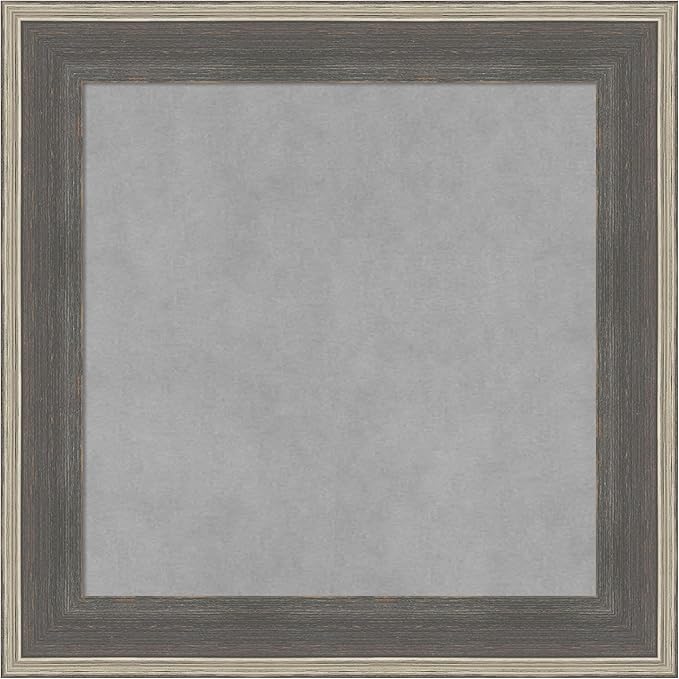 Amanti Art Grey Framed Magnetic Board 21x21 Small Vision Board by AmantiArt