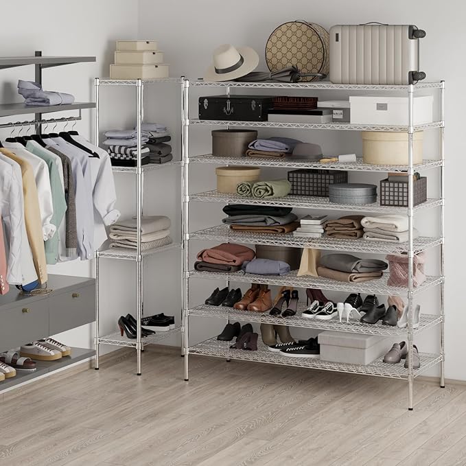 Regal Altair 24" Deep x 60" Wide x 74" Height Wire Shelving Kit | 8-Tier | NSF - Image 4