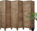 Room Dividers and Folding Privacy Screens, Wood Louvered Separators Divider Wall by Svimi