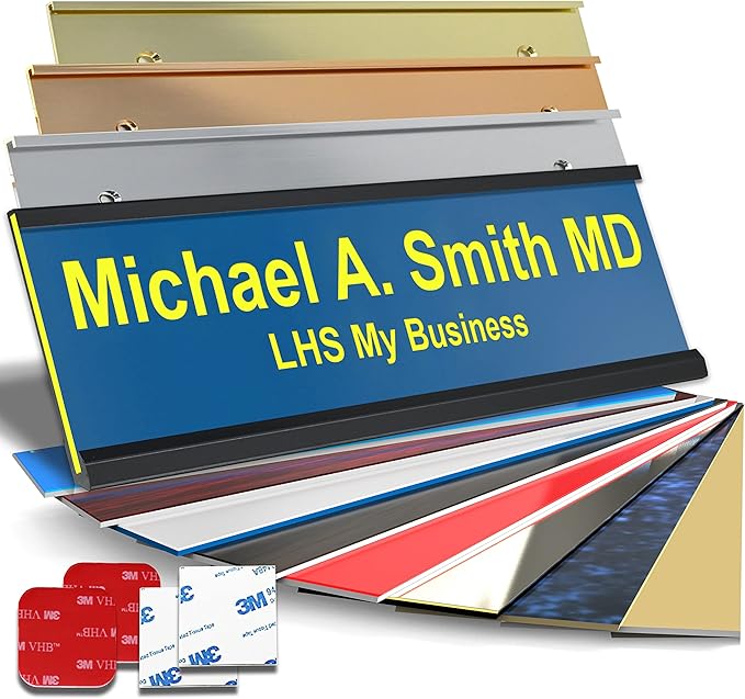 Custom Name Plate with Choice of Mounting by LHS+My+Business