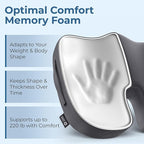 5 STARS UNITED Seat Cushion for Tailbone Pain Relief – Memory Foam Cushion for - Image 4