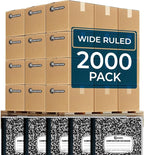 Rosmonde 2000 Pack Composition Notebooks Bulk, Wide Ruled, Full Pallet of by Rosmonde