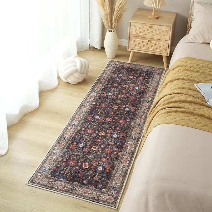 Rugcomf Runner Rug for Hallways Kitchen Rug Non Slip 2'6''x8' Washable Rugs - Image 6