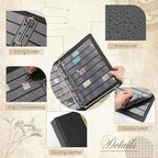 Lewtemi Stamp Collecting Albums Set Stamp Collection Book Include 20 Pages - Image 2