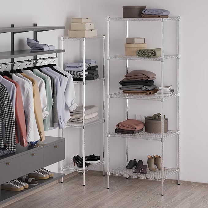 Regal Altair 24" Deep x 30" Wide x 86" Height Wire Shelving Kit | 5-Tier | NSF - Image 5