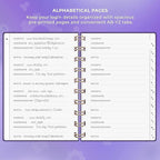 Clever Fox Password Book Spiral – Mini Internet Address & Password Organizer - Image 3