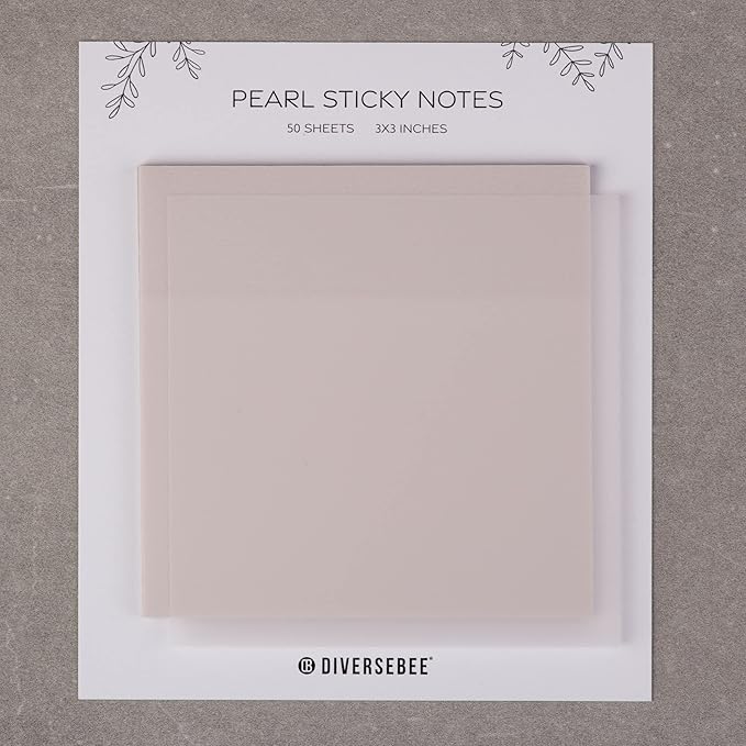 DiverseBee 50 Sheets Pastel Transparent Sticky Notes, 3x3” Clear Sticky Tabs - Image 7