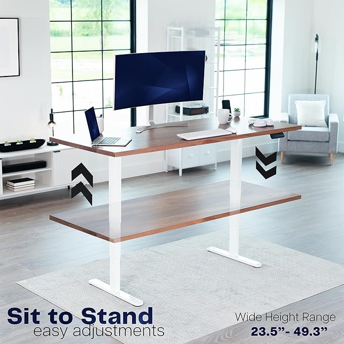 VIVO Electric Dual Motor Stand Up Desk Frame - Image 8