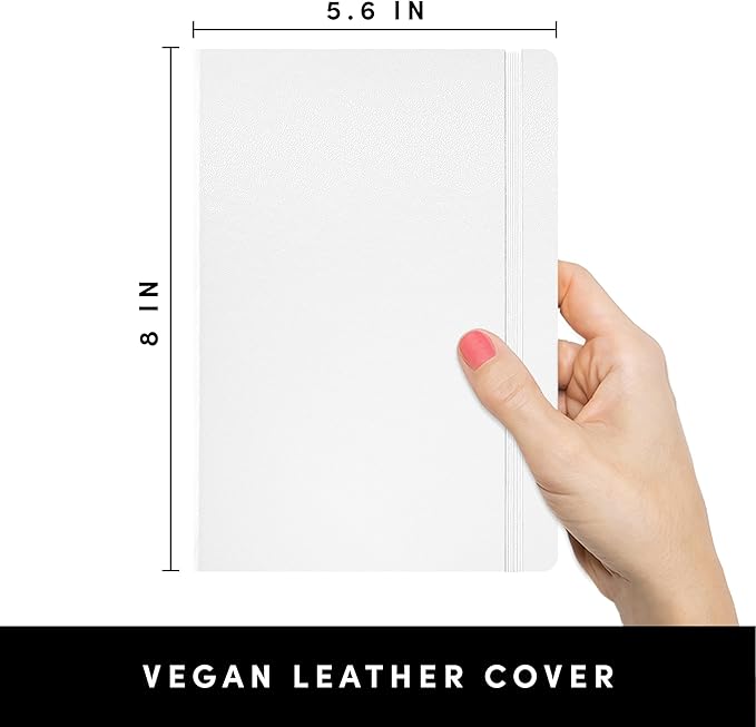 PAPERAGE Lined Journal Notebook, 160 Pages, Medium 5.6 in x 8 in - Image 2