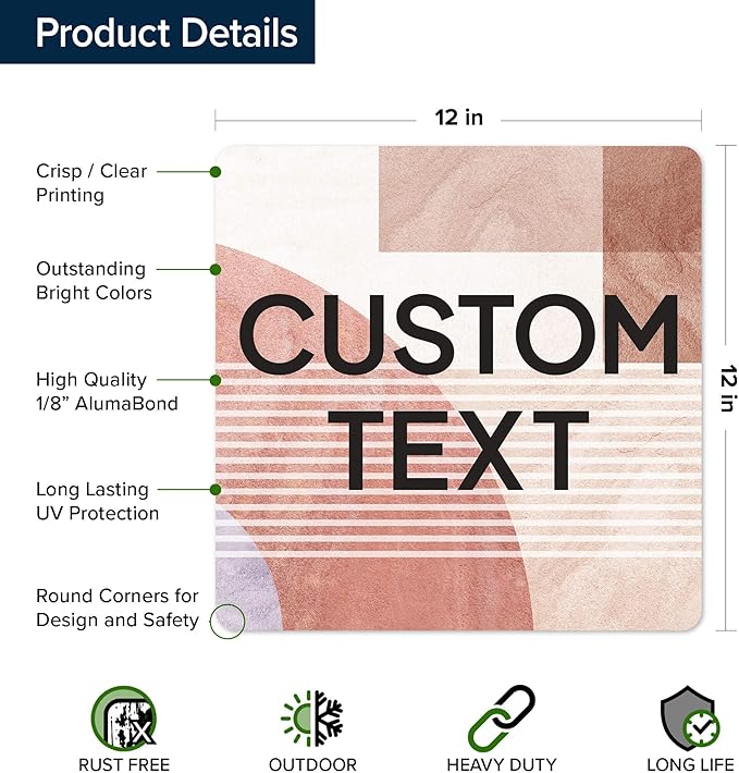 Custom Sign, Custom Street Sign, 11 Font Colors, 13 Font Styles, 4 Hole Options - Image 6