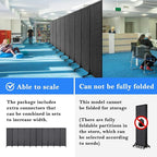 Upgrade Version Room Partition and Divider, Freestanding Rolling Dividers - Image 3