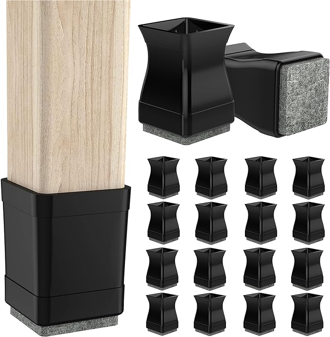 Square Chair Leg Protectors for Hardwood Floors by ComeHomeWithMe