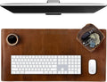 ELIZO Personalized Custom Desk Pad Set Real Leather Desk Mat Mouse Pad Unique by Elizo