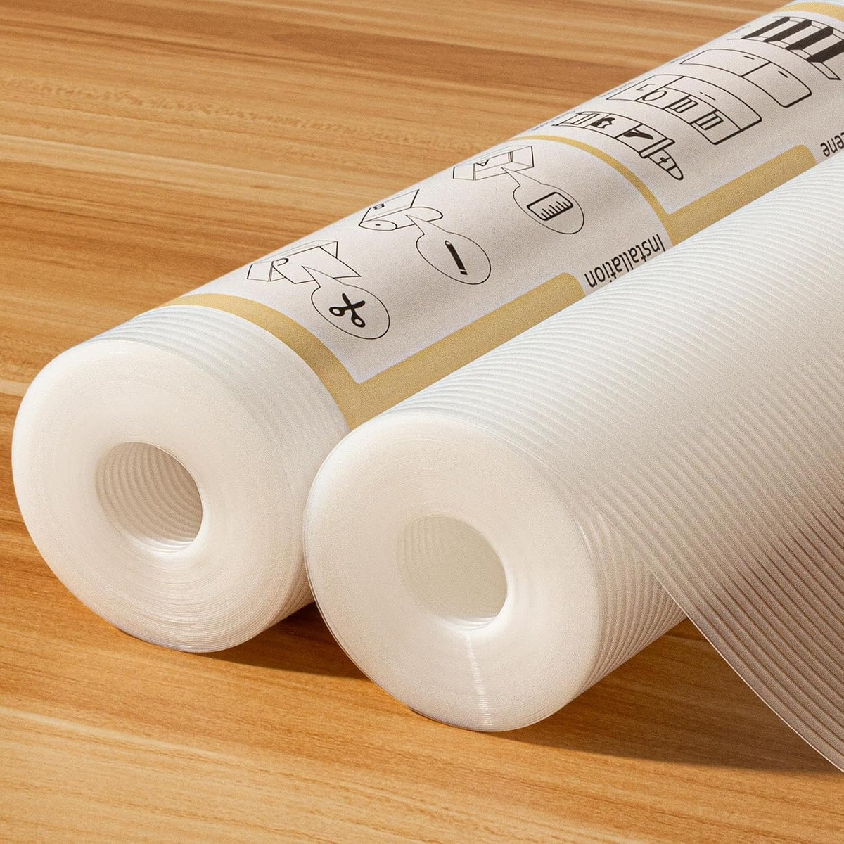 FEXIA Shelf Liner 2 Rolls 12IN x 40FT for Kitchen Cabinet Drawer, Fridge