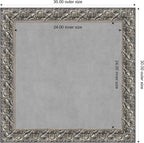 Amanti Art Silver Framed Magnetic Board 30x30 Medium Vision Board - Image 3