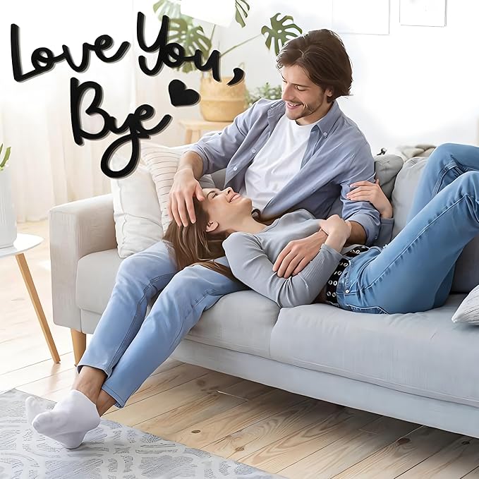 Large Love You Bye Wood Sign Home Decor, Above Door Topper Decoration, Boho - Image 2