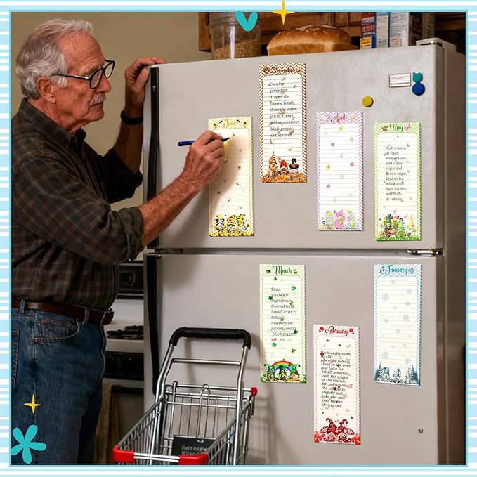 Eaasty 12 Pcs Seasonal Holiday Magnetic Notepads - Image 4