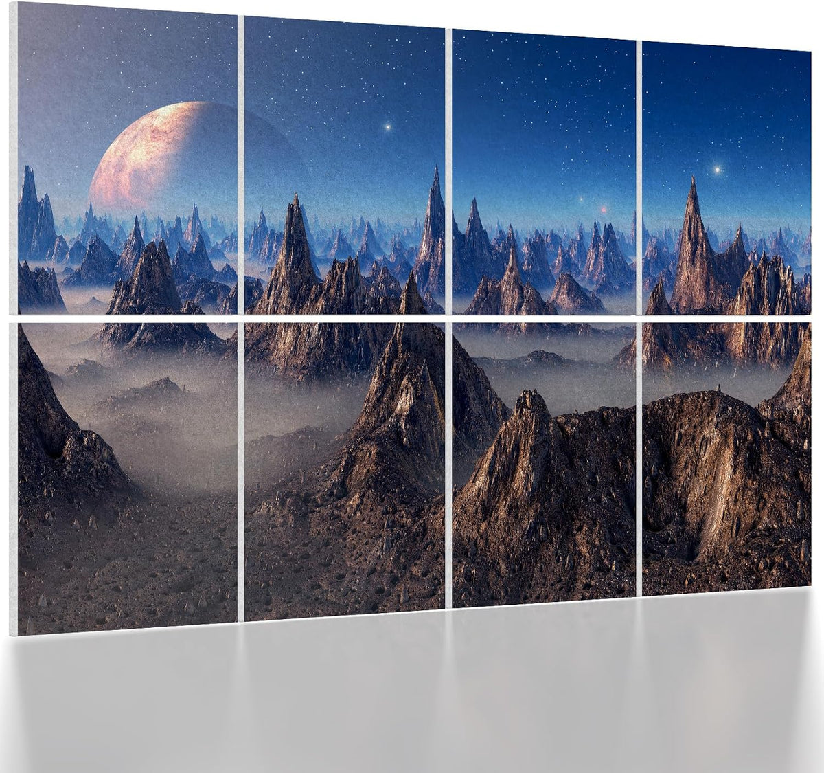 UMIACOUSTICS 8 Pcs 0.7Inch Thick Art Acoustic Panels, Total 47.2” x 31.5”