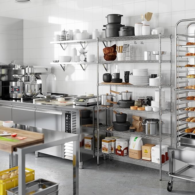 Regal Altair 14" Deep x 42" Wide x 74" Height Wire Shelving Kit | 6-Tier | NSF - Image 5