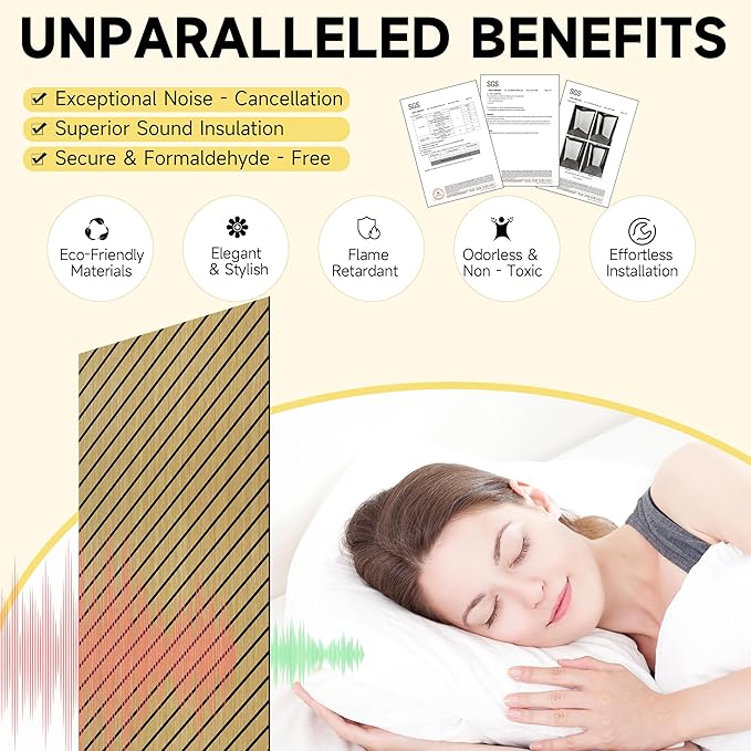 Art Acoustic Panels for Wall, 5 Pack Sound Absorbing Panels, 47.2” x 23.6” - Image 3