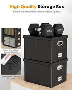 2 Pack File Storage Organizer Box, Portable Filing - Image 4