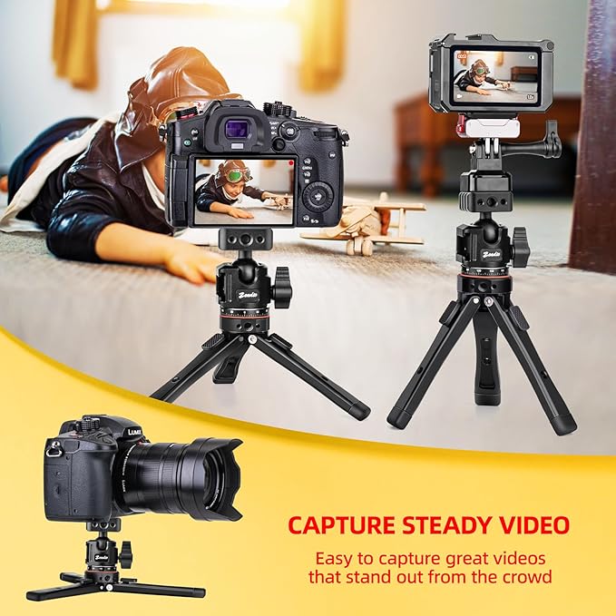 Zeadio Heavy Metal Tripod Kit: 1/4" Screw Adapter Tripod Mount - Image 4