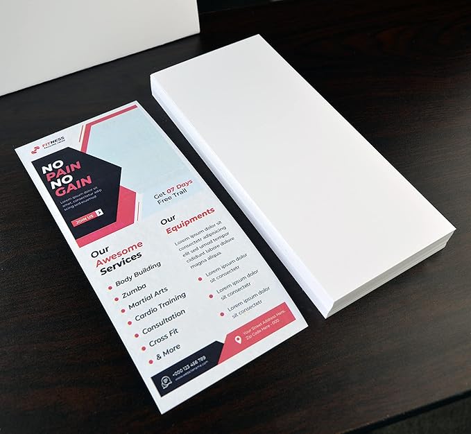 Home Advantage 4x9 Index Rack Business Marketing Note Cards Blank White - Image 8