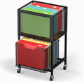 Tiaoheka Rolling File Cart, Mobile File Cabinet