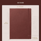 Beechmore Books A3 Sketchbook – 11.7x16.5 Premium Vegan Leather Bound Large - Image 4