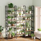 SUPERJARE Triple 6 Tier Bookshelf, Bookcase - Image 2