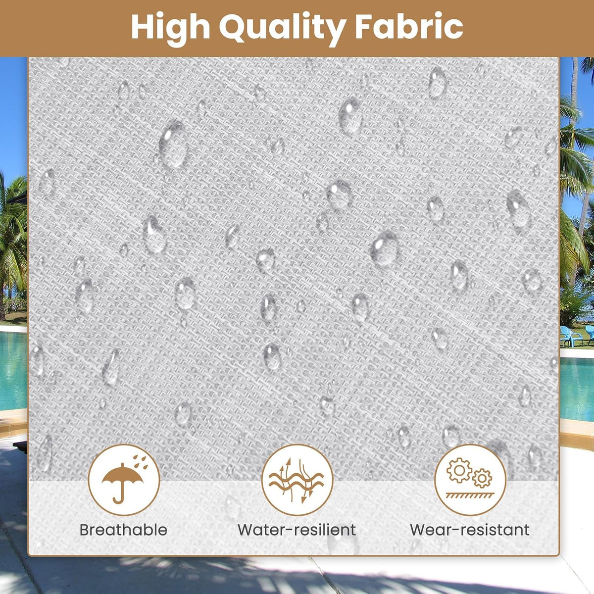 GYMAX Lounge Chairs for Outside, Extra High Folding Beach Tanning Lounger wit...