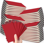 Tenceur 54 Pcs Pocket Notebook Small 3 x 5 Inch Red Spiral Notepads Mini Top