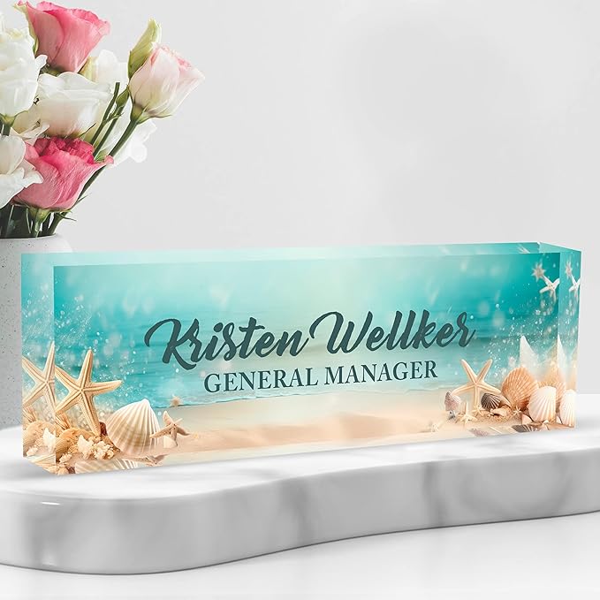 Personalized Name Plate for Desk Custom Acrylic Desk Name Plate Custom Employee - Image 7