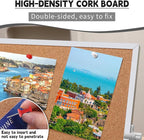 kdafio 11.81"×11.81" Cork Board Bulletin Board, Double Sided Pin Board - Image 4