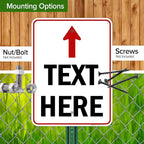 Custom Arrow, Custom Directional Sign, Up Arrow, 18x24 Inches, Rust Free .063 - Image 5