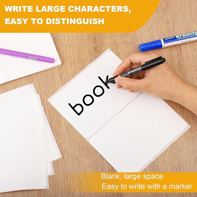 100 Pcs Labels for Storage Bins, 6 x 4 inch Large Label Stickers - Image 3