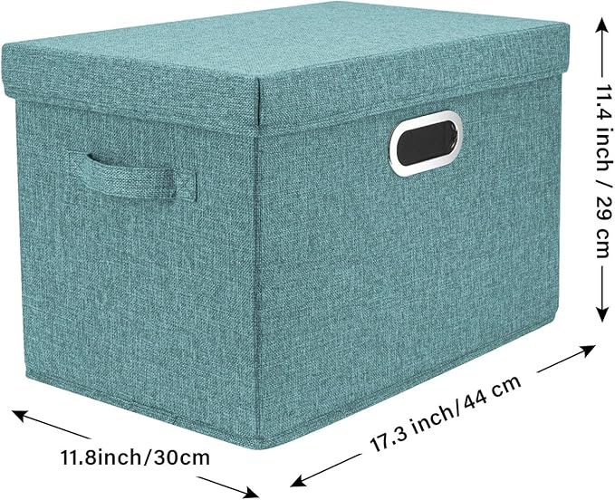 TYEERS Large Storage Bins with Lids, Collapsible, Fabric Storage Boxes - Image 2