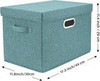 TYEERS Large Storage Bins with Lids, Collapsible, Fabric Storage Boxes - Image 2