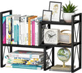 Yelinkws Desktop Shelf Organizer, Small Bookshelf by Yelinkws