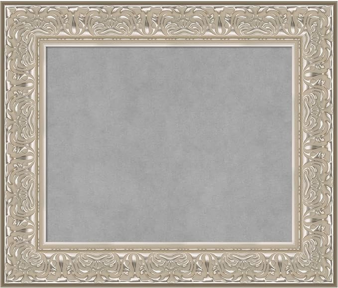 Amanti Art Silver Framed Magnetic Board 23x27 Small Vision Board by AmantiArt