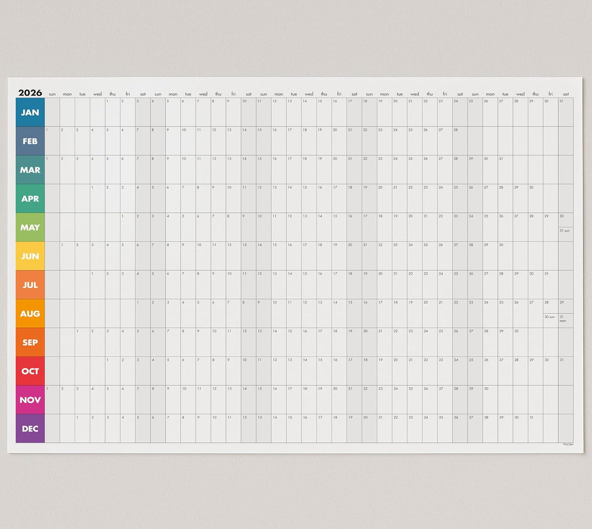 Dry Erase Wall Calendar 2026, 27×39 in — Double-Sided Yearly Planner (Dated &...