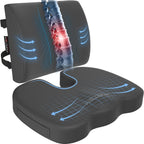 FORTEM Seat Cushion, Office Chair Cushion, Lumbar Support Pillow