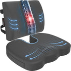 FORTEM Seat Cushion, Office Chair Cushion, Lumbar Support Pillow by FORTEM