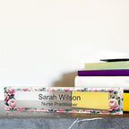 Signs ByLITA Floral Pattern Customized Nameplate | Rose Blush Personalized Full - Image 3