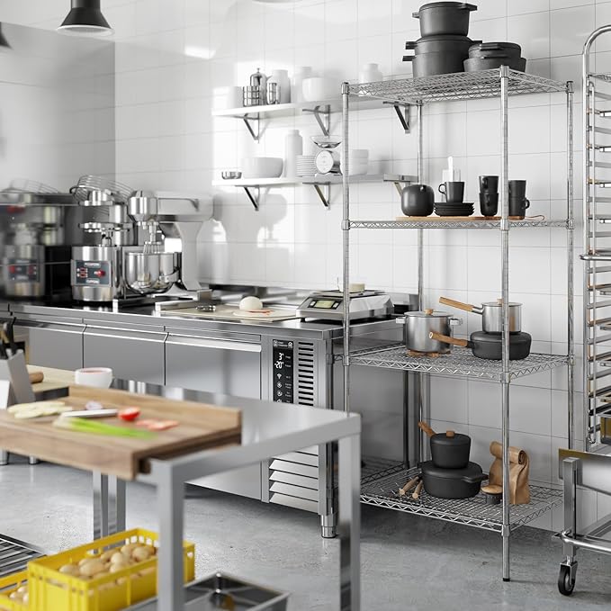 Regal Altair 24" Deep x 30" Wide x 74" Height Wire Shelving Kit | 4-Tier | NSF - Image 5