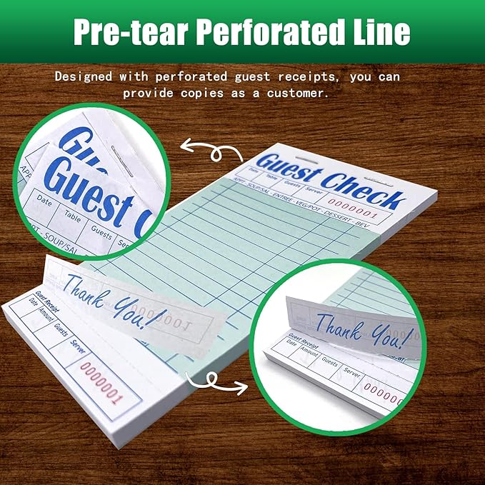 Guest Check Books 10 Pack, Guest Checks - Image 3