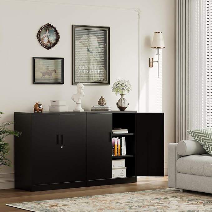 TaskStorz Metal Garage Storage Cabinets，Metal File Cabinet - Image 9