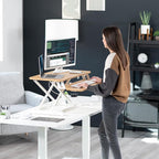 VIVO 32 inch Desk Converter, K Series, Height Adjustable Sit to Stand Riser - Image 9
