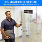 The Office Door Sign for Home and Business，Self-Adhesive Waterproof and - Image 6