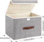 TYEERS Collapsible Storage Boxes, Washable Fabric Storage Bins - Image 2